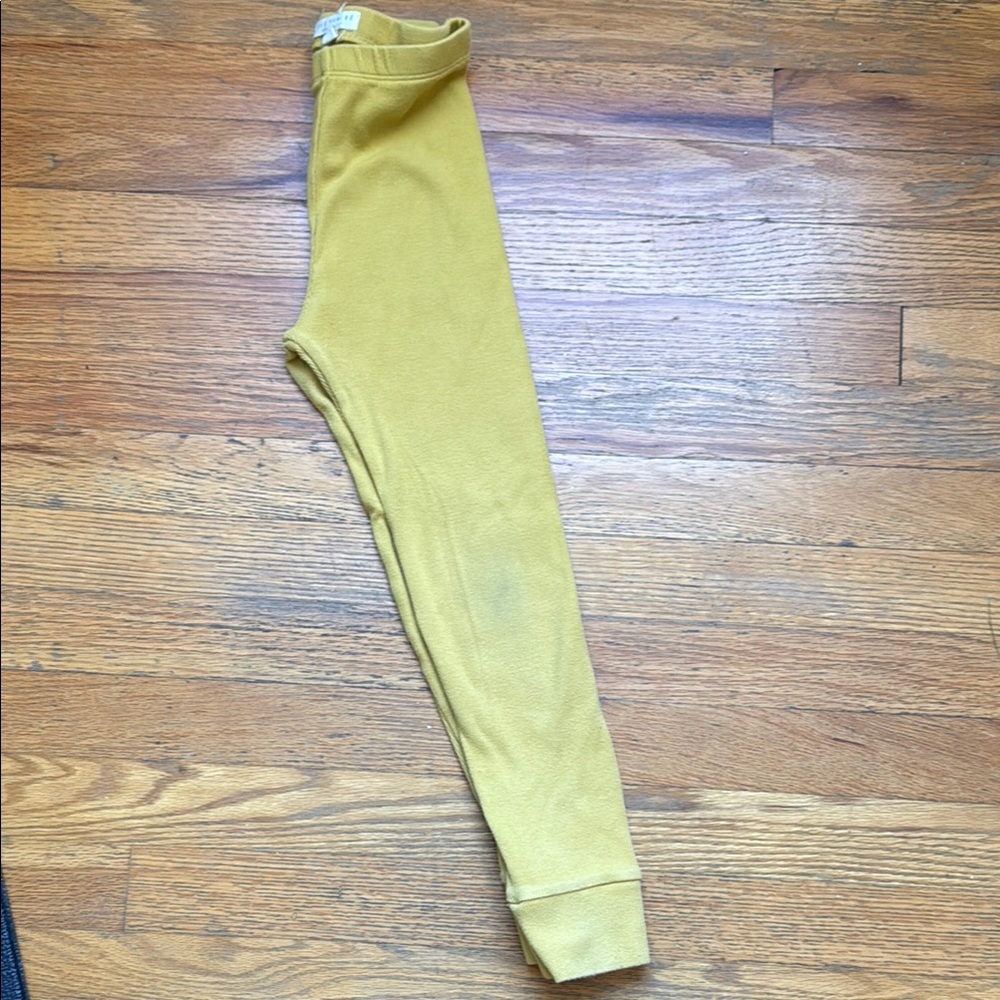 Les Gamins 6/7 ribbed Mustard Leggings